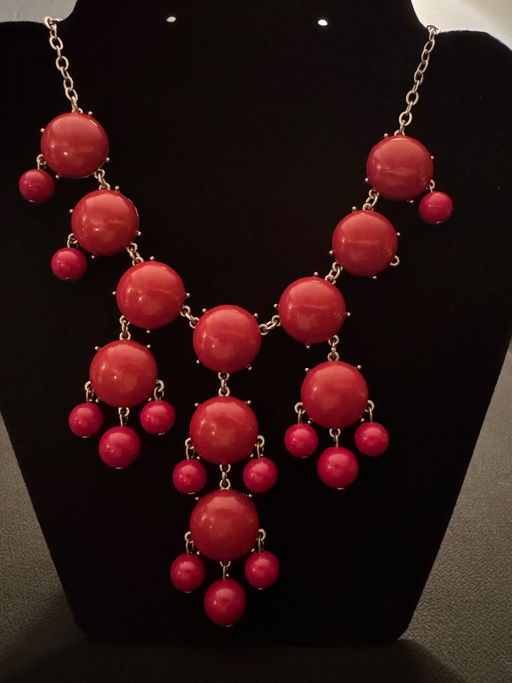 Fuchsia Pink Cha Cha Bib Necklace